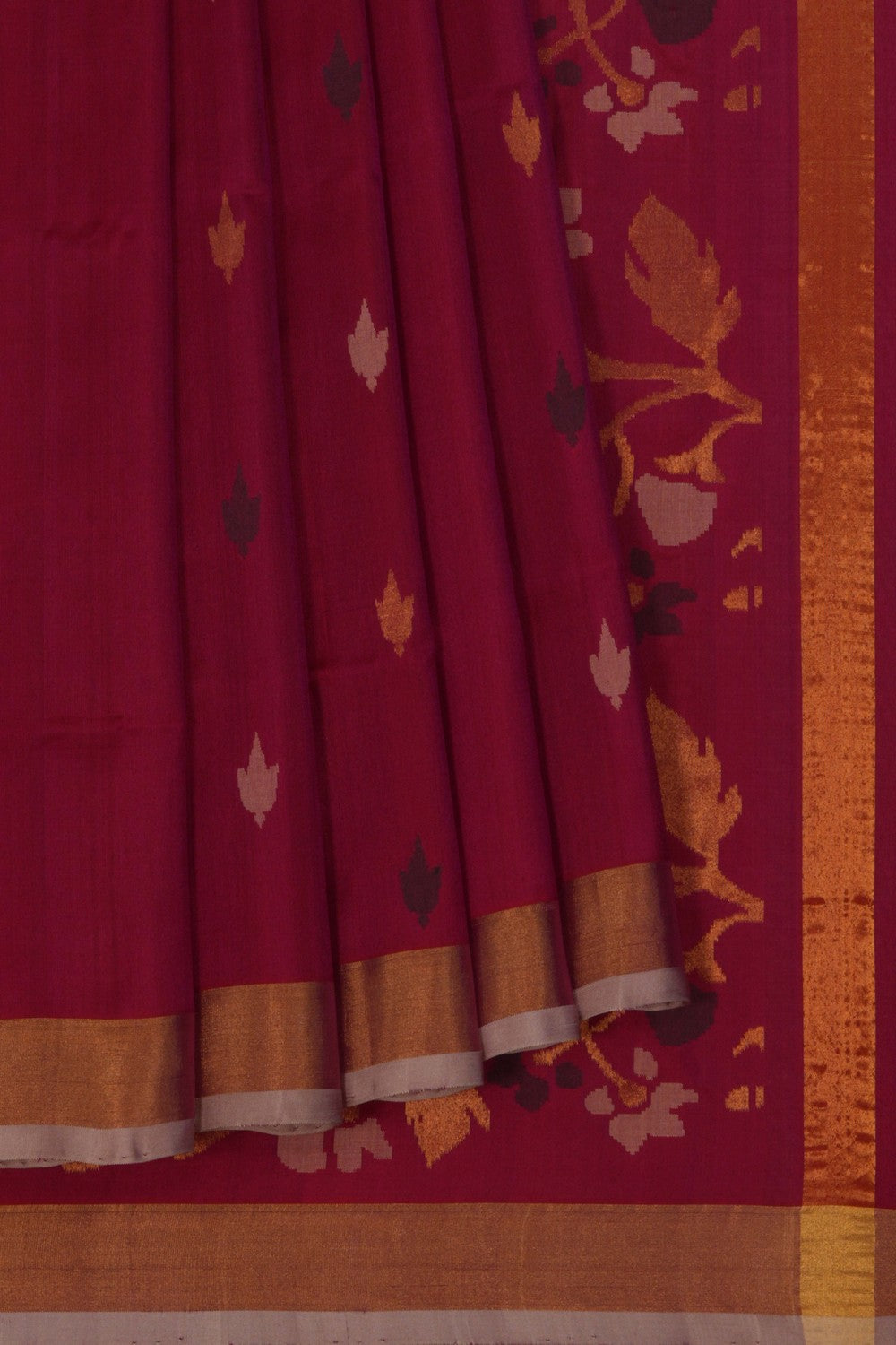 Image of Uppada Silk Red Saree