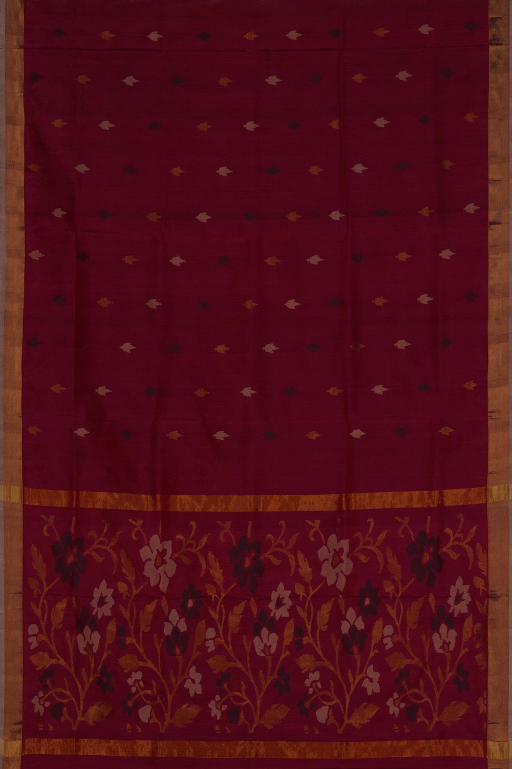 Image of Uppada Silk Red Saree
