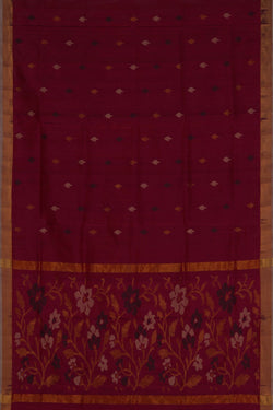 Image of Uppada Silk Red Saree