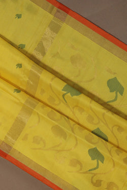 Image of Uppada Silk Yellow Saree