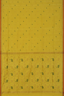 Image of Uppada Silk Yellow Saree