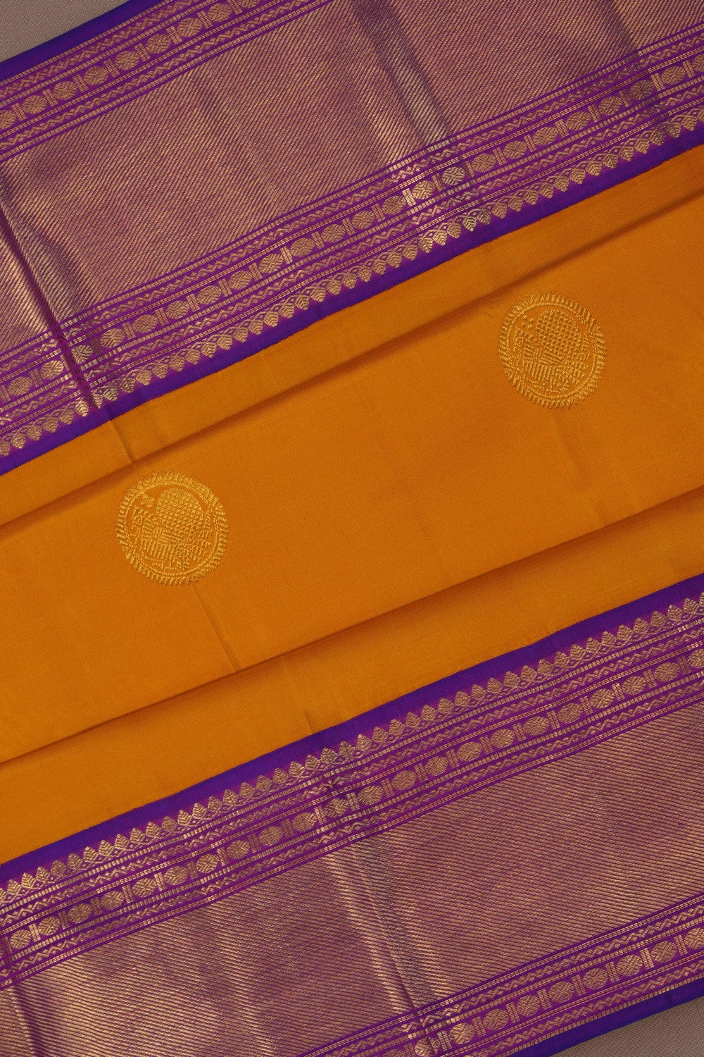 Arani Silk Mustard Saree