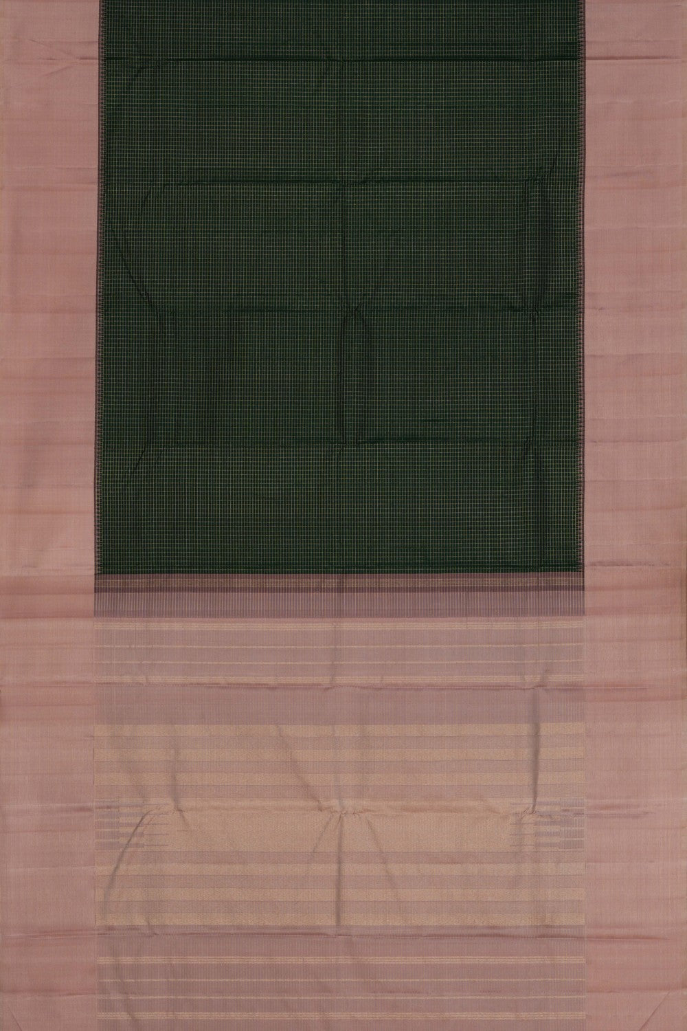 Arani Silk Kattam Green Saree