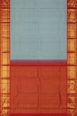 Image of Arani Silk Smoky Grey Saree