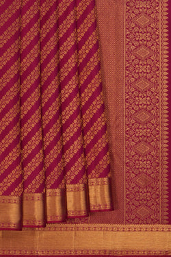 Image of Kanchipattu Brocade Magenta Pink Saree