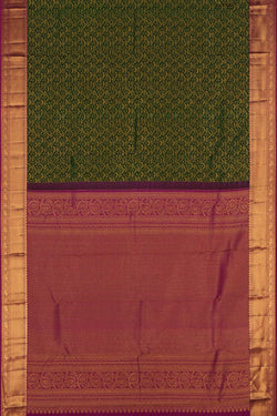 Image of Kanchipattu Brocade Green Saree