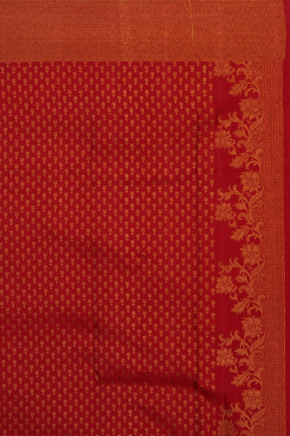 Kanchipattu Brocade Red Saree