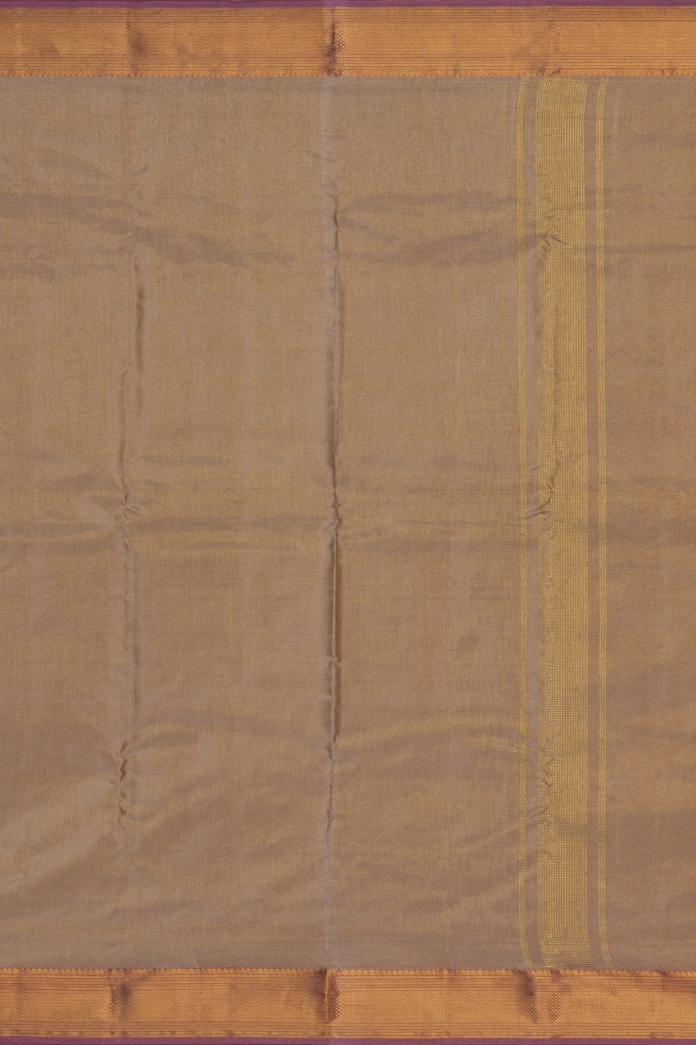 Image of Kanchi Tissue Silk Off-White Dhoti With Kanduva (8 X 4)