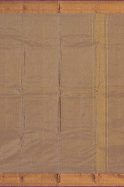 Image of Kanchi Tissue Silk Off-White Dhoti With Kanduva (8 X 4)