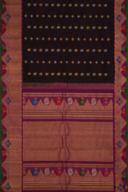 Image of Gadwal Silk Violet Saree