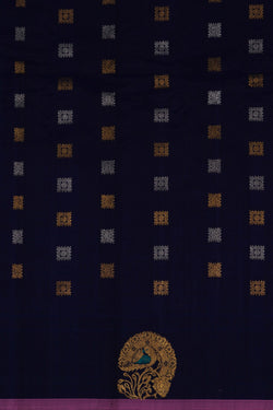 Image of Gadwal Silk Magenta Pink Saree
