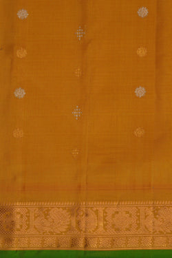 Image of Gadwal Silk Kattam Beige Saree