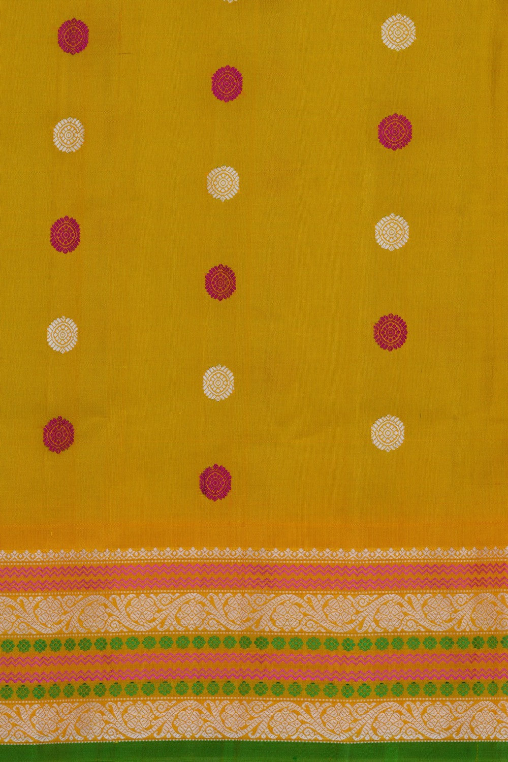 Gadwal Silk Turquoise Green Saree