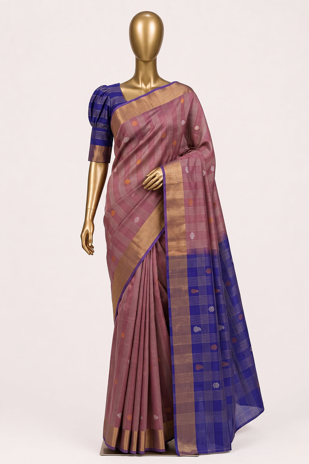Image of Pink Uppada Silk Saree