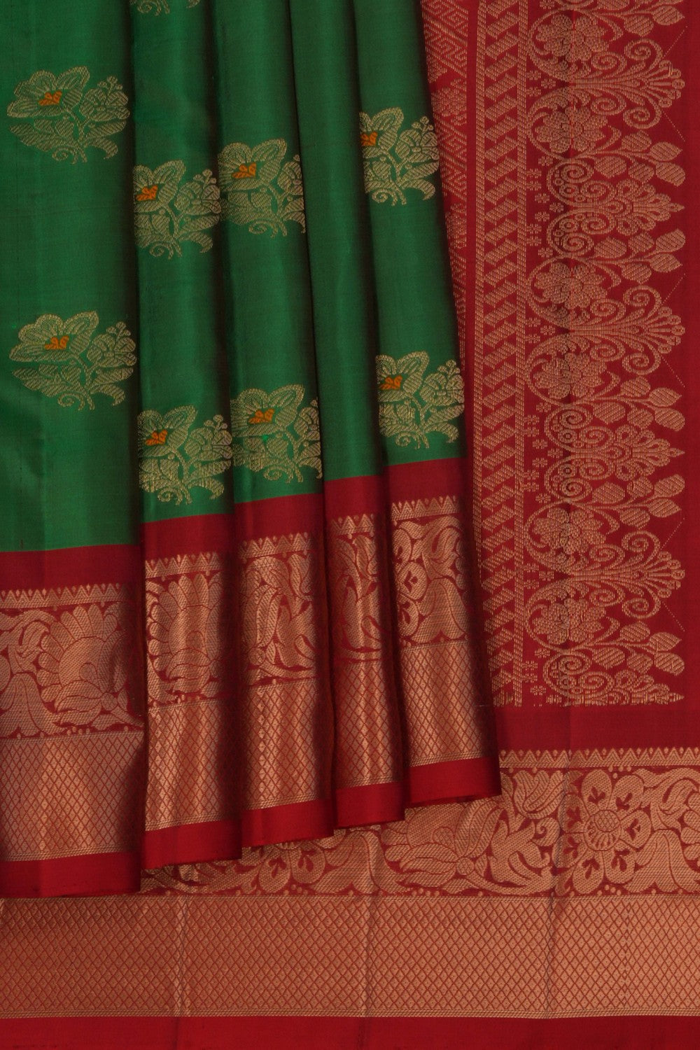 Kanchipattu Green Saree