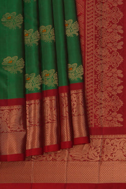 Image of Kanchipattu Green Saree