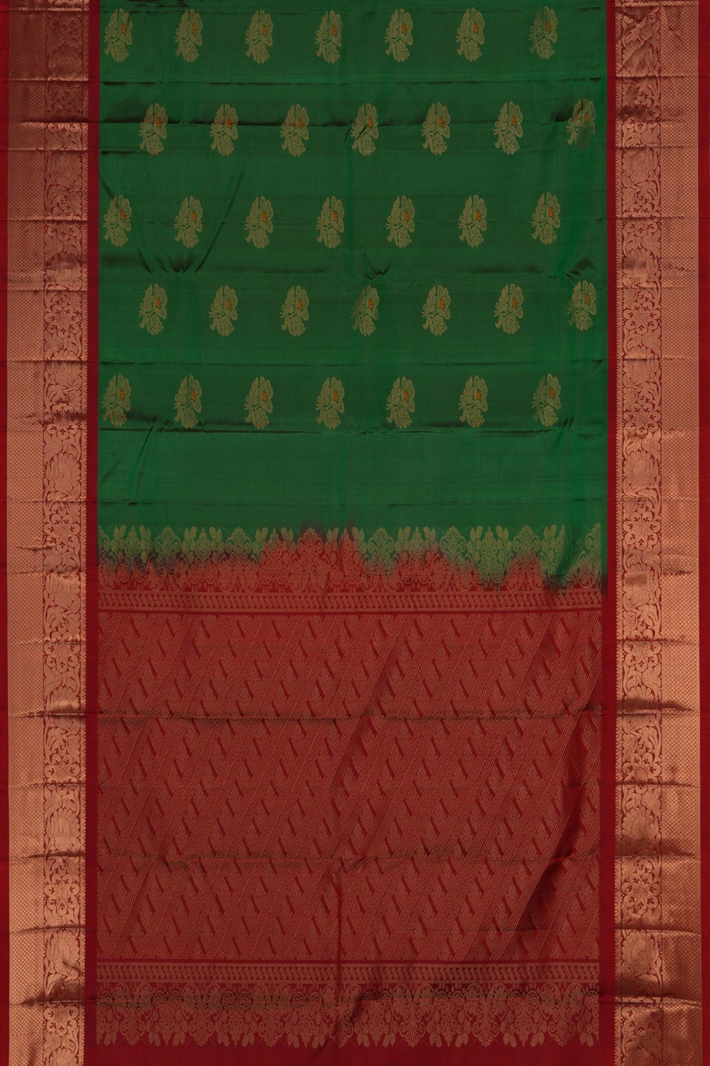 Kanchipattu Green Saree