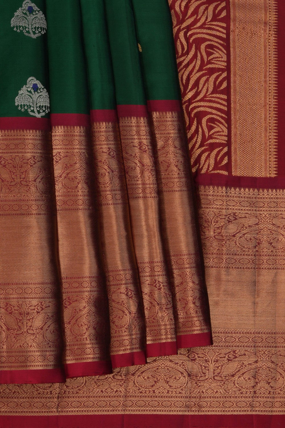 Kanchipattu Green Saree