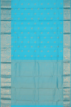 Image of Kanchipattu Blue Saree