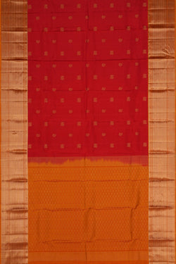 Image of Kanchipattu Red Saree
