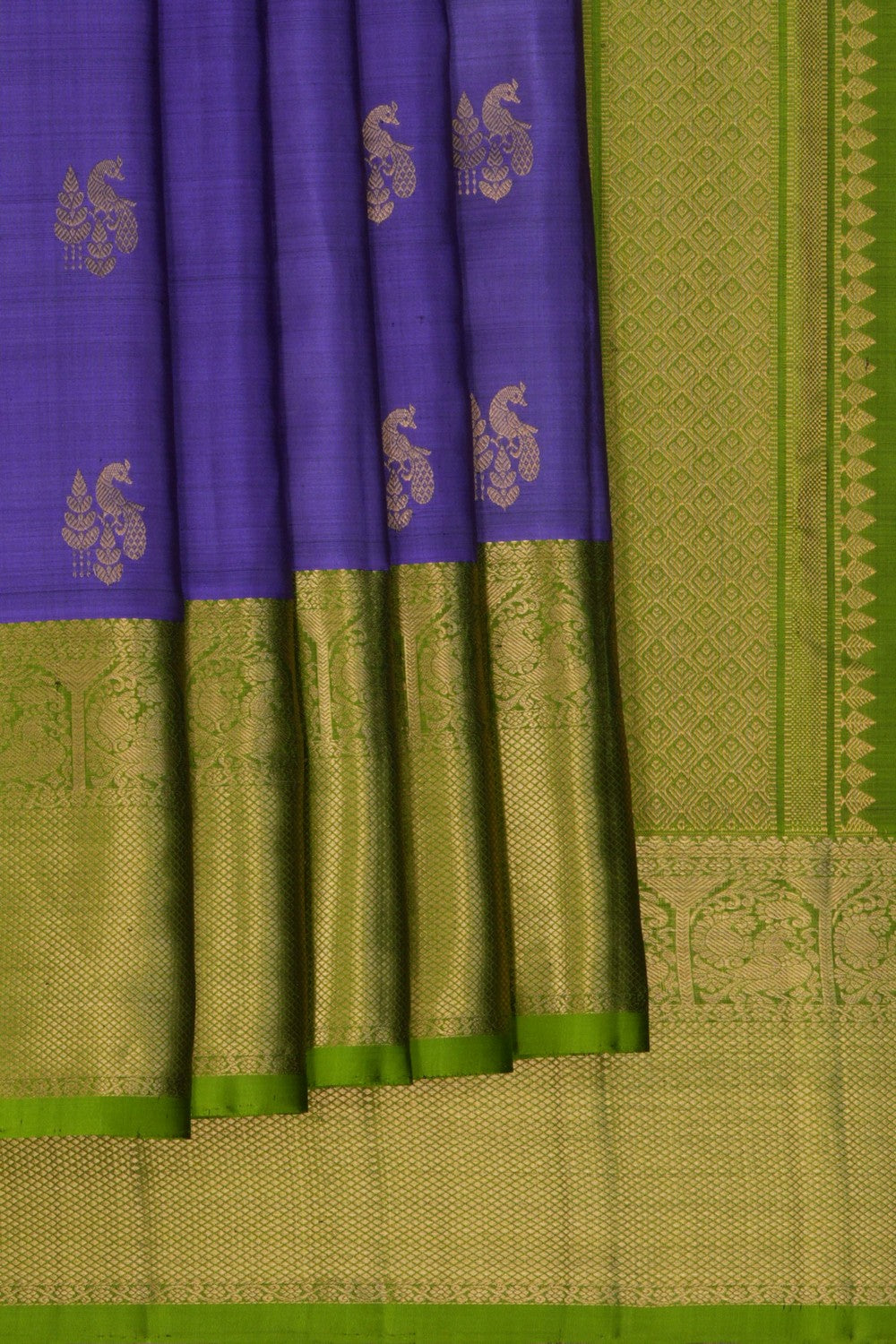 Kanchipattu Purple Saree