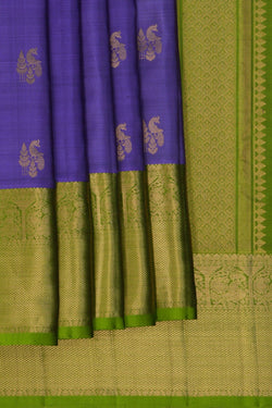 Image of Kanchipattu Purple Saree