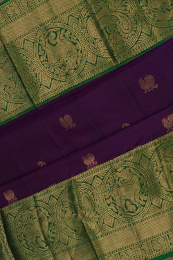 Image of Kanchipattu Purple Saree