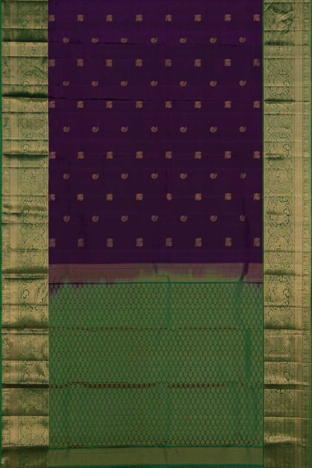 Kanchipattu Purple Saree