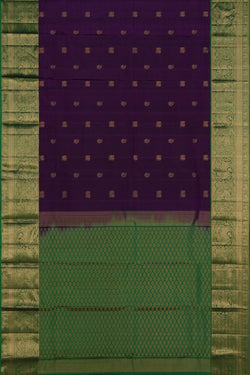 Image of Kanchipattu Purple Saree