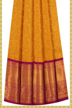 Image of Kanchipattu Gold Tissue Pavada Unstitched Set