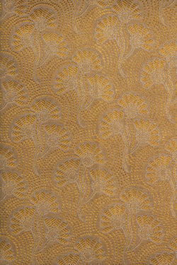 Image of Kanchipattu Gold Tissue Pavada Unstitched Set