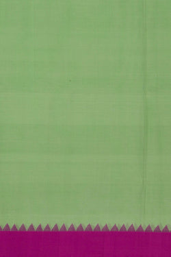 Image of Cotton Jamdani Sea Green Saree