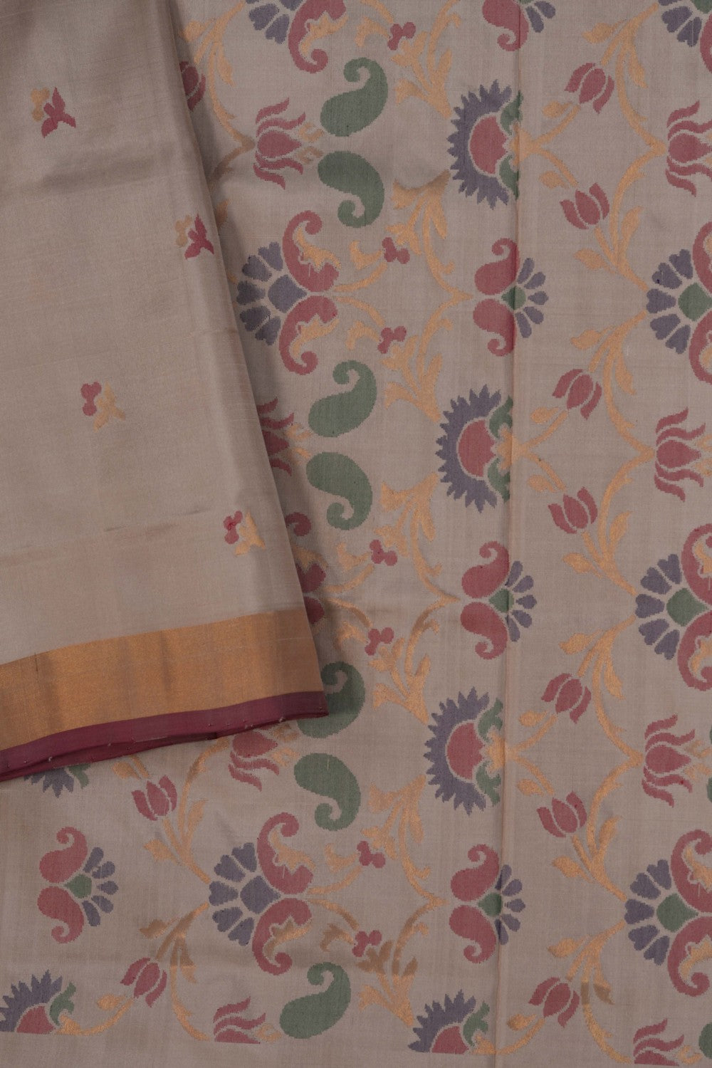 Image of Uppada Silk Beige Saree