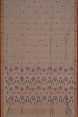 Image of Uppada Silk Beige Saree