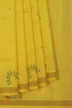 Image of Uppada Silk Yellow Saree