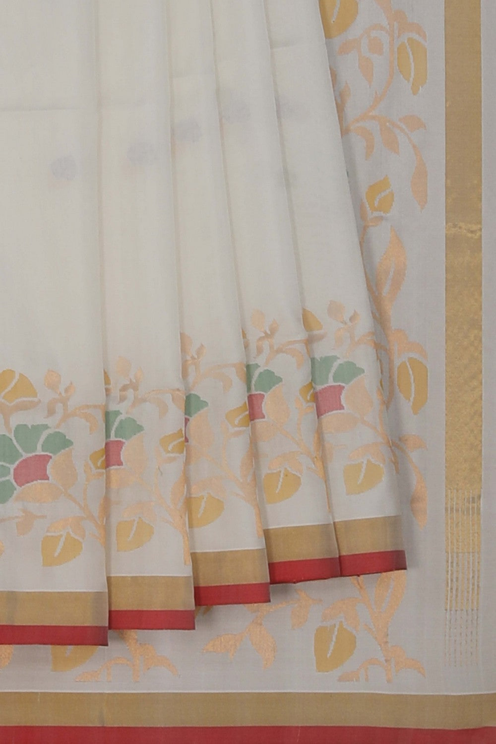 Image of Uppada Silk White Saree