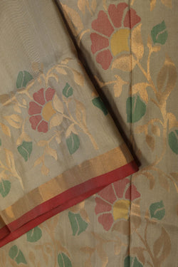Image of Uppada Silk Beige Saree
