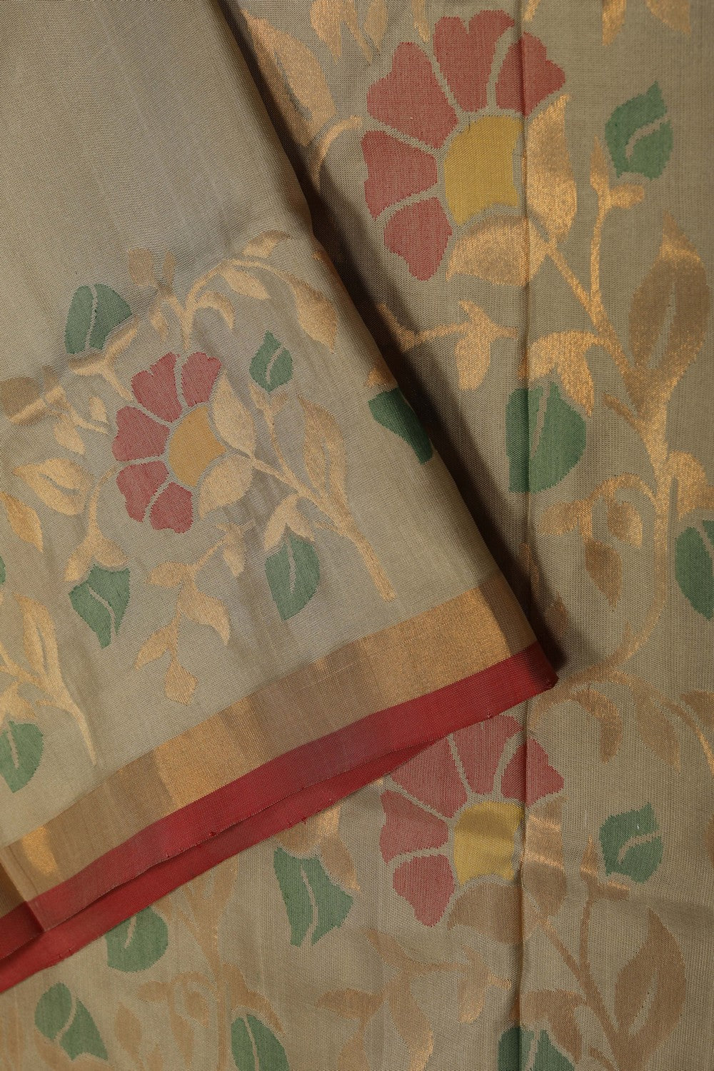Image of Uppada Silk Beige Saree