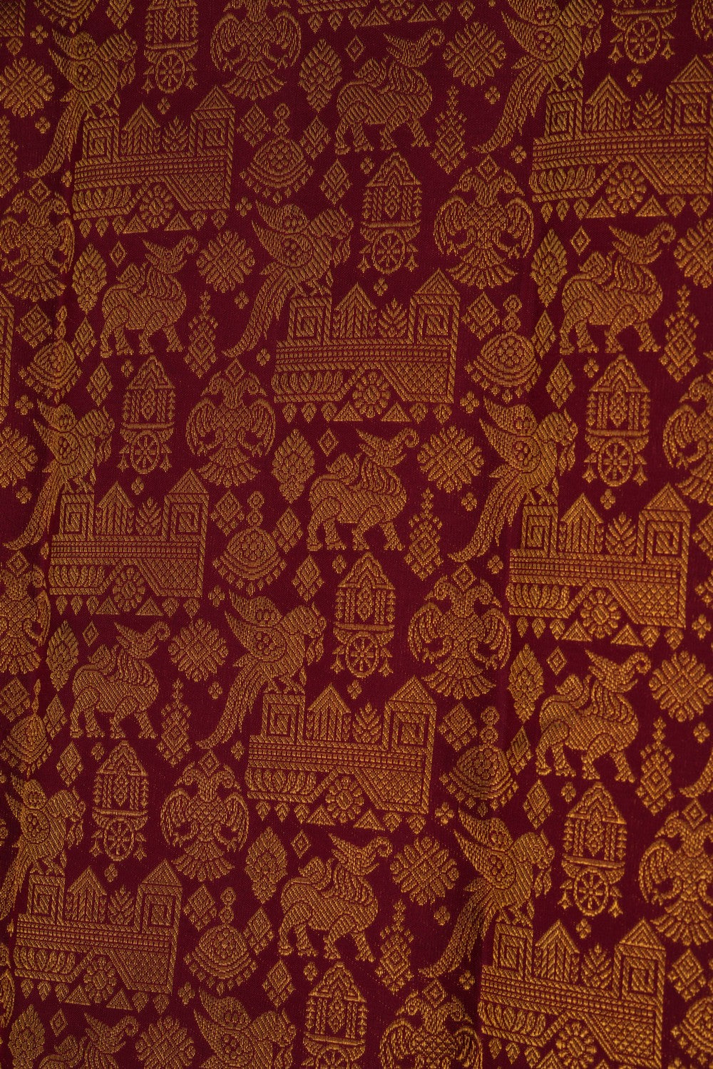 Kanchipattu Brocade Red Saree