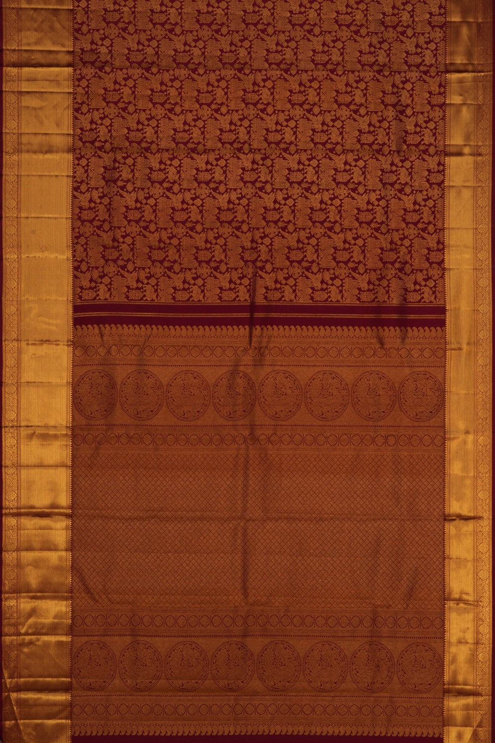 Kanchipattu Brocade Red Saree