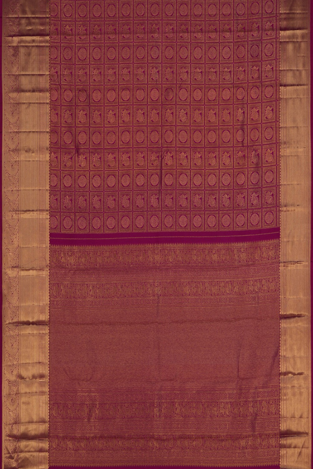 Image of Kanchipattu Brocade Pink Saree