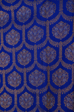 Image of Kanchipattu Brocade Royal Blue Saree