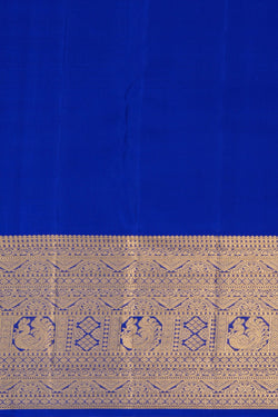 Image of Kanchipattu Brocade Royal Blue Saree