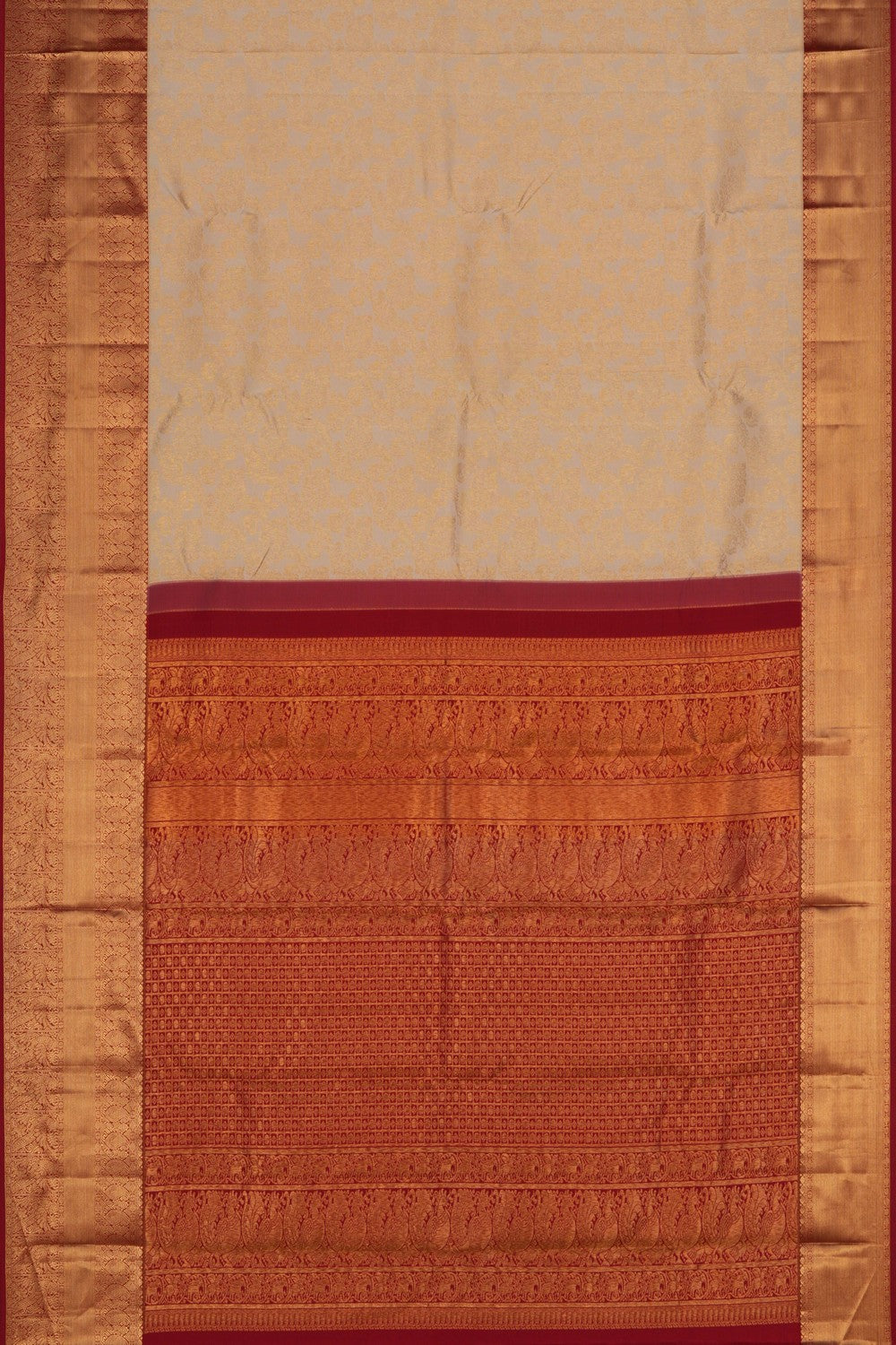 Image of Kanchipattu An Ethereal Pearl-White Saree