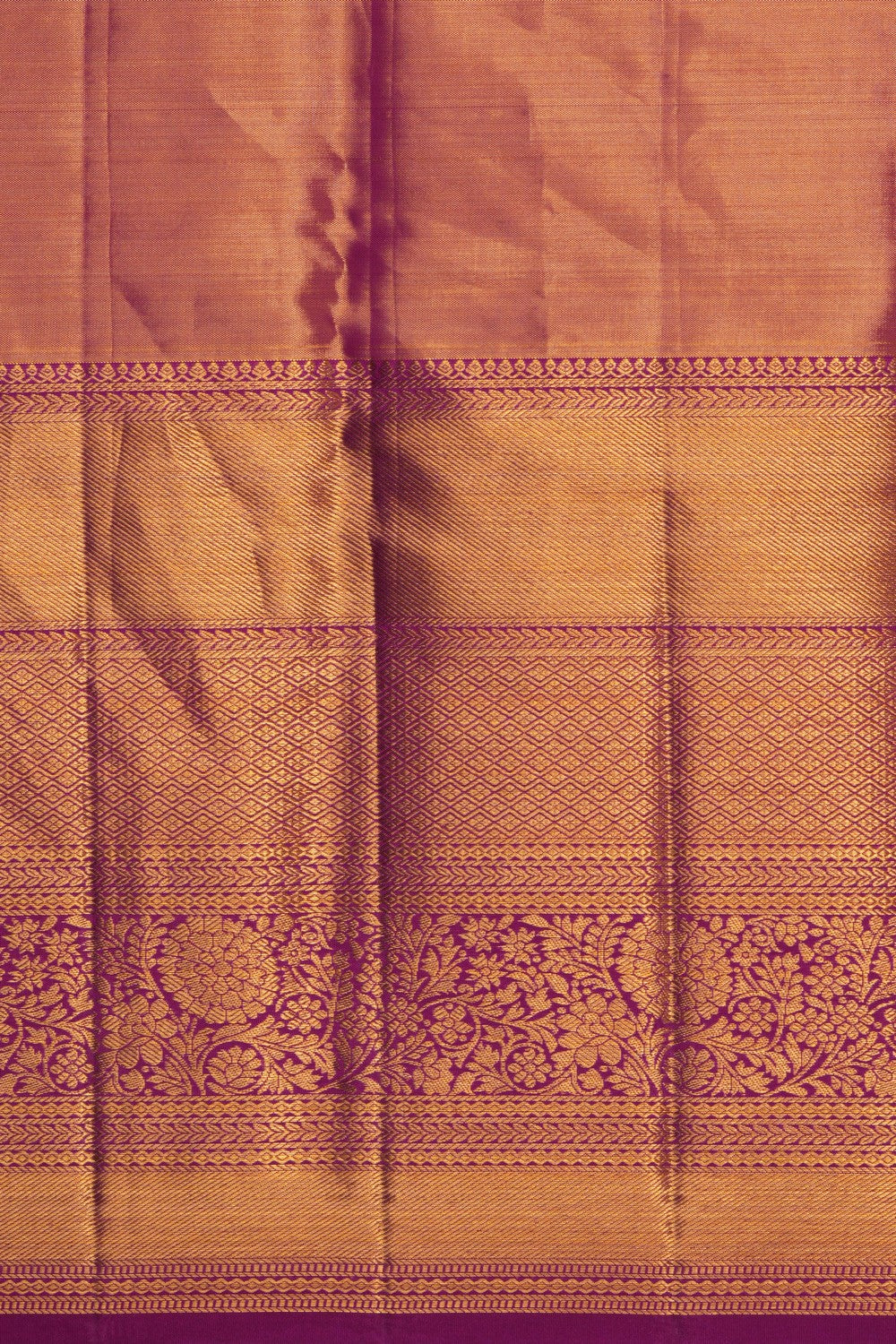 Kanchipattu Tissue Brocade Gold Saree