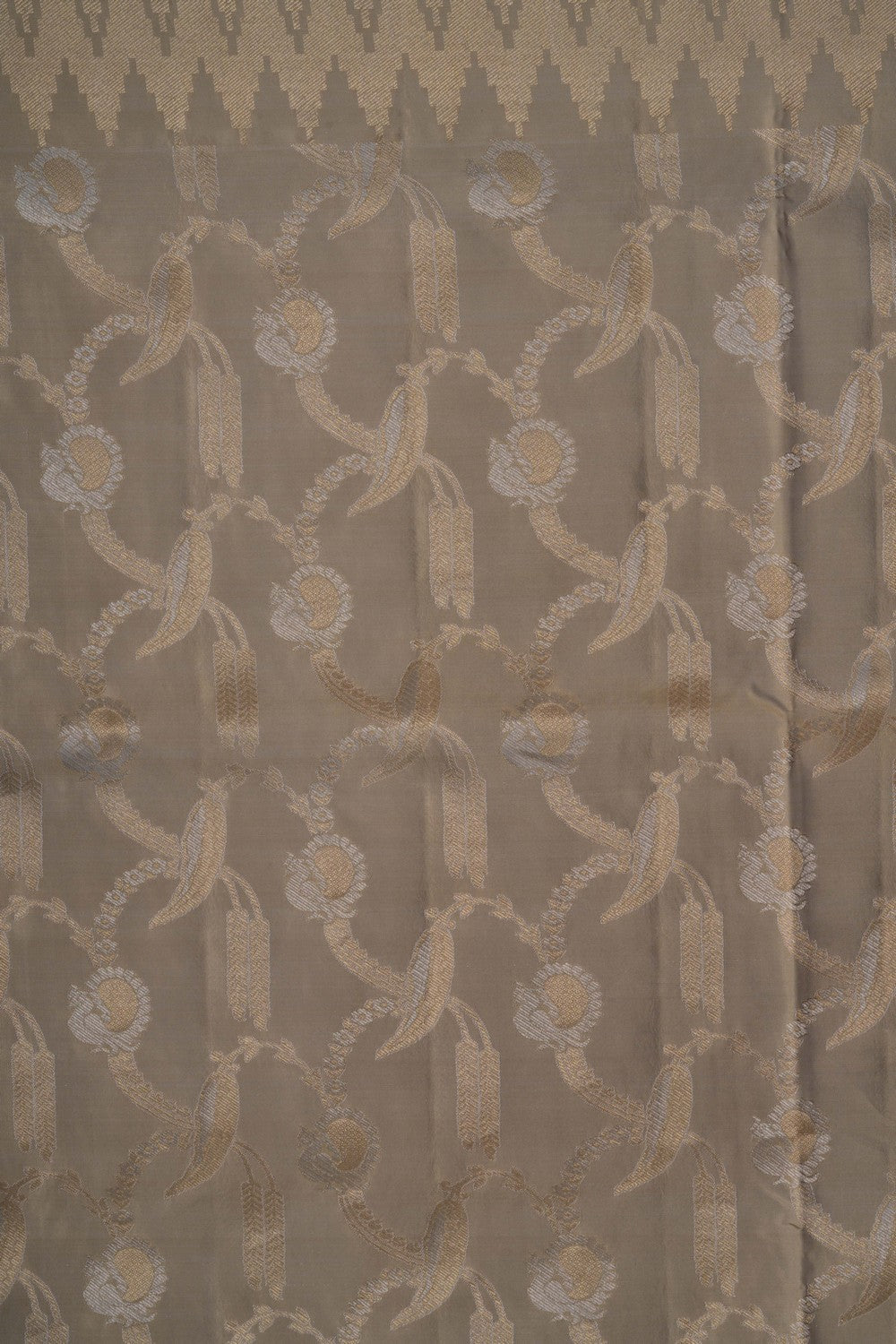 South Silk Beige Saree