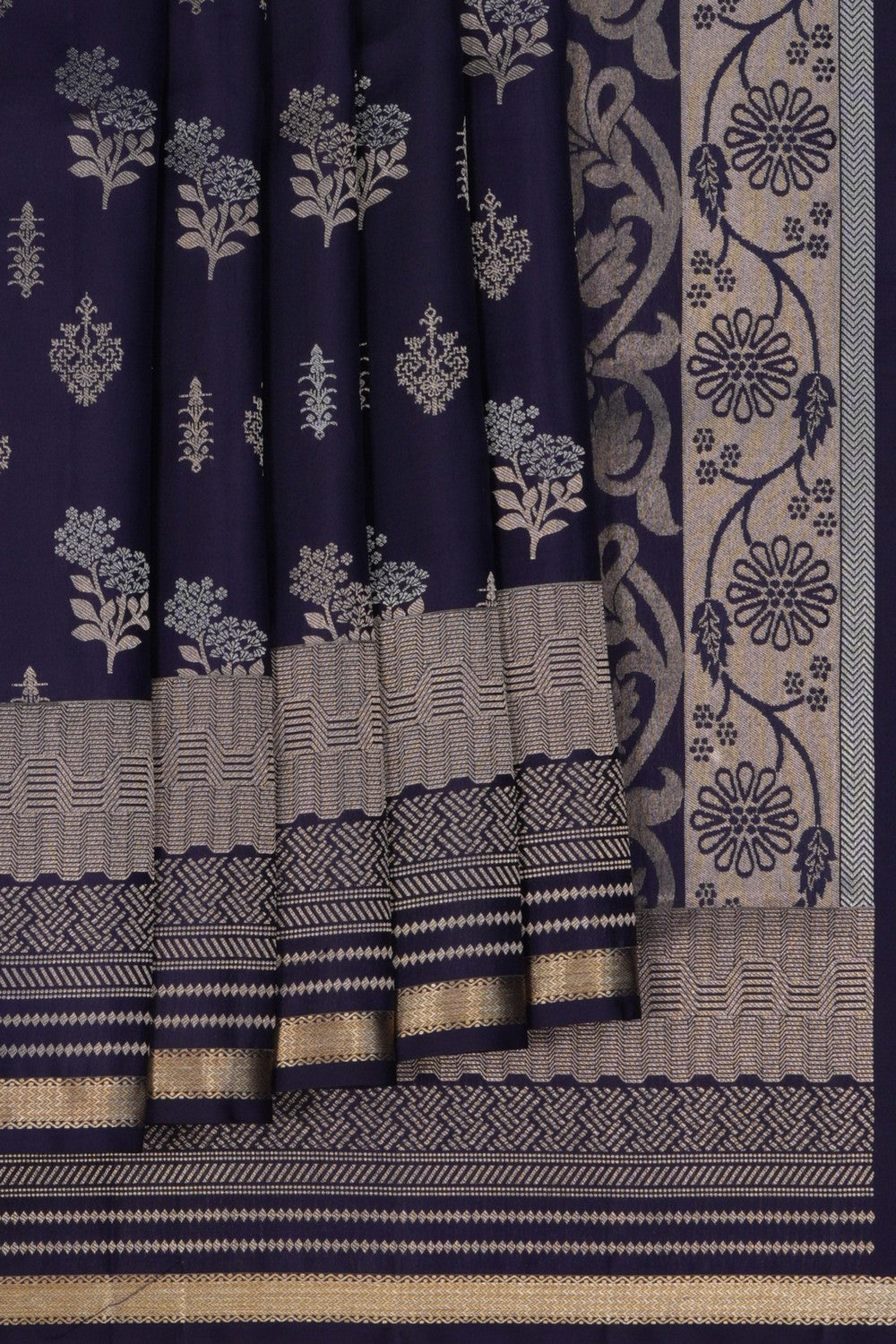 South Silk Purple Saree