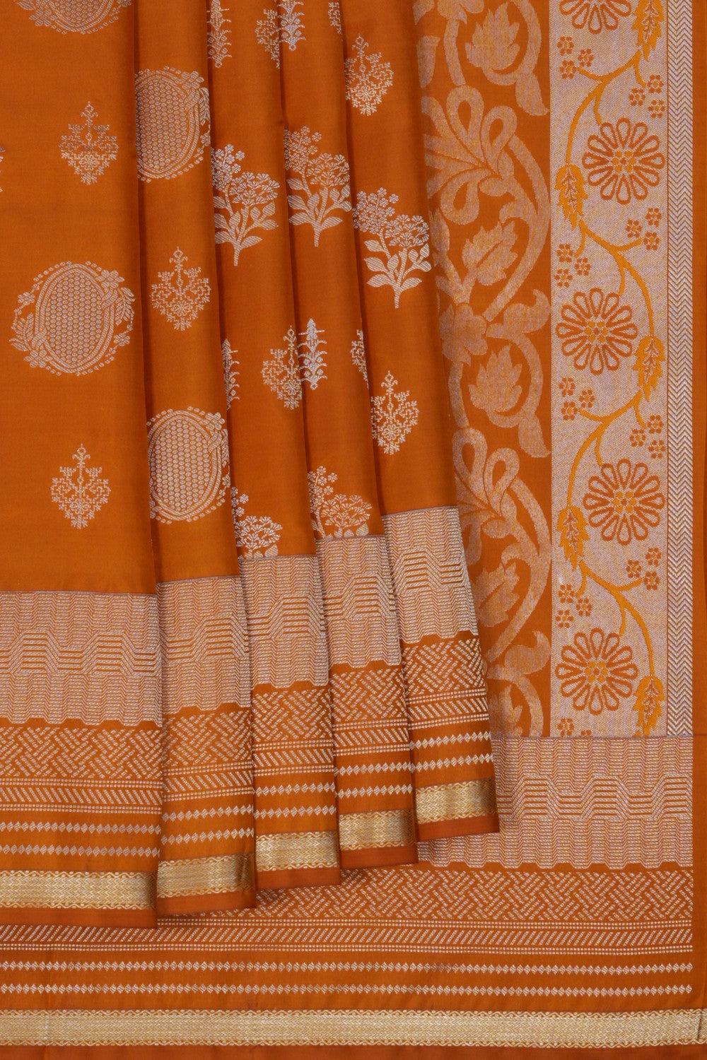 South Silk Mustard Saree