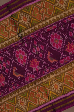 Image of Rajkot Silk Purple Saree