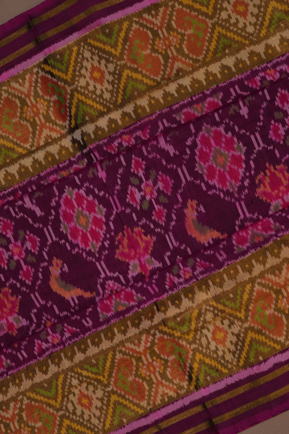 Image of Rajkot Silk Purple Saree